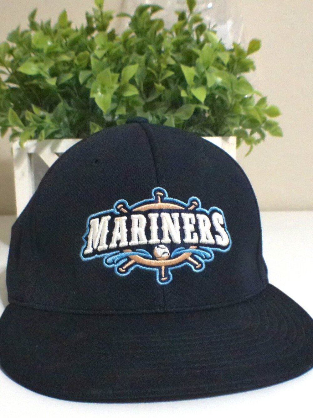 Seattle Mariners Pacific Headwear Fitted Hat Black MLB Cap SM MD